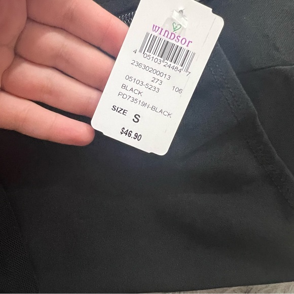 New Windsor black corset bodycon dress size small - Picture 4 of 5